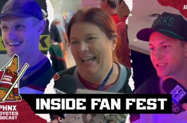 Asking Arizona Coyotes players and fans the important questions at Fan Fest