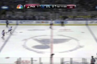 Brian Elliott robs Gilbert Brule. Phoenix Coyotes vs St. Louis Blues 4/6/12 NHL Hockey