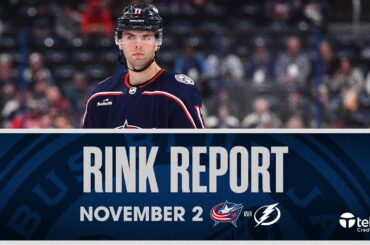Adam Fantilli is EXCITED to play alongside Kent Johnson vs. the Lightning | Rink Report (11/2/23)