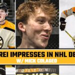 Impressed with Mashon Lohrei in Bruins Debut w/ Mick Colageo | Pucks with Haggs
