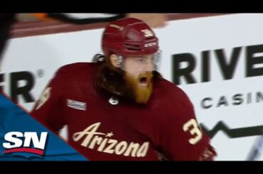 Coyotes' Liam O'Brien Scores Off Brutal Giveaway By Jets' Mark Scheifele