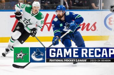 Stars @ Canucks 11/4 | NHL Highlights 2023