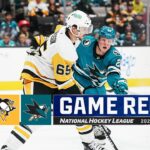 Penguins @ Sharks 11/4 | NHL Highlights 2023