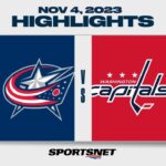 NHL Highlights | Blue Jackets vs. Capitals - November 4, 2023