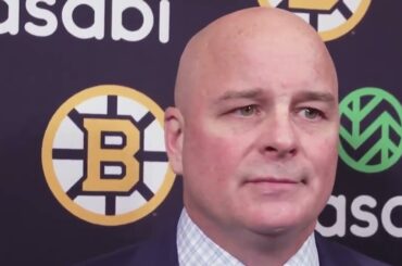 Jim Montgomery on Bruins 5-4 LOSS to the Red Wings | Postgame Interview