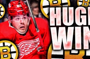 THE RED WINGS ARE BACK BABY: HUGE COMEBACK WIN VS THE BOSTON BRUINS (David Perron, Lucas Raymond)