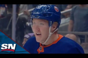 Islanders' Holmstrom and Pageau Team Up to Score Sweet Shorthanded goal vs. Hurricanes