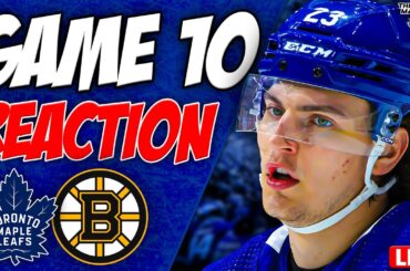 Maple Leafs vs Boston Bruins LIVE POST GAME | Game 10 REACTION
