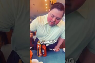 Mom visits her son with Down syndrome at his first job ❤️