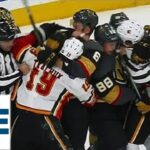 GOTTA SEE IT: Tkachuk & Fleury Cause Huge Dust-Up That Nearly Starts Goalie Fight