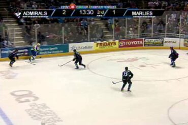 Hellberg Lunges to Glove the Puck