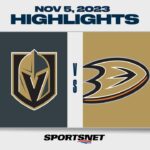 NHL Highlights | Golden Knights vs. Ducks - November 5, 2023
