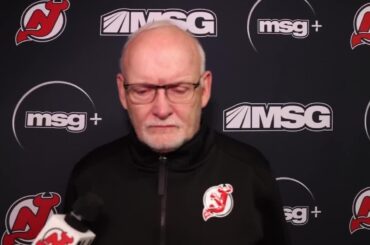 Lindy Ruff Ahead of Devils Game Against the Blackhawks