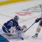 Tage Thompson Spins Off Of Mitch Marner For The Shorthanded Breakaway Goal