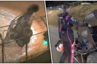 A New Way To Confront Someone After USAC Midget Crash | Hangtown 100 Friday 11.18.22
