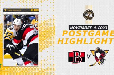 POSTGAME HIGHLIGHTS:  November 4, 2023