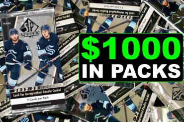 Opening $1000 Worth of Packs of 2022-23 SP Authentic Hockey Hobby