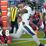 Baltimore Ravens vs. Arizona Cardinals Game Highlights | NFL 2023 Week 8
