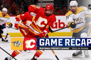 Predators @ Flames 11/7 | NHL Highlights 2023