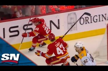 Blake Coleman Snipes Home Two-on-One Goal to Give Flames Lead vs. Predators