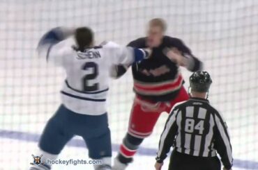 Luke Schenn vs Dale Weise Jan 19, 2011