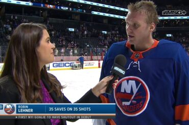 Robin Lehner Reflects on Shutout vs. Sharks | New York Islanders | MSG Networks