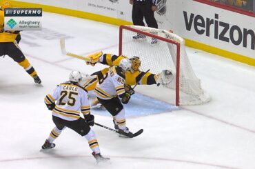 Casey DeSmith lays out for superb glove grab