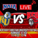 KCU vs Reinhardt | College Football | NAIA | AAC | LIVE | Kool TV | 11/4/23
