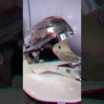 Logan Thompson’s 2022-23 chrome mask for the #vegasgoldenknights #nhl #airbrush #airbrushart