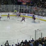 Xavier Ouellet of the Laval Rocket scores vs. the Bridgeport Islanders 11/12/21