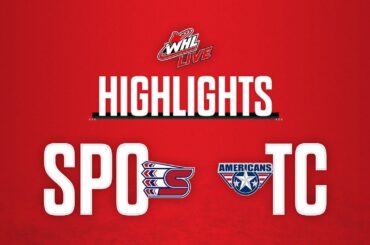 Spokane Chiefs at Tri-City Americans 11/4 | WHL Highlights 2023-24