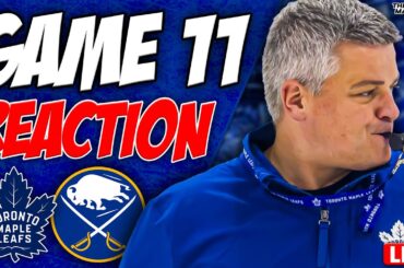 Maple Leafs vs Buffalo Sabres LIVE POST GAME | Game 11 REACTION