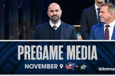 The Blue Jackets are BUILDING CONFIDENCE by managing adversity | Pregame Media (11/9/23)
