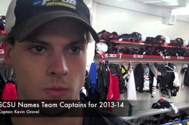 St. Cloud State University Men's Hockey Capt. Kevin Gravel interview 2013-14