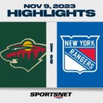 NHL Highlights | Wild vs. Rangers - November 9, 2023