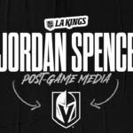 Defenseman Jordan Spence | 11.08.23 LA Kings Postgame Media following Vegas Golden Knights