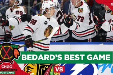 Connor Bedard Showcases Best Performance in a Chicago Blackhawks Sweater | CHGO Blackhawks Podcast