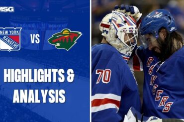 Rangers Keep Rollin' As Louis Domingue Earns Win Over Wild In Blueshirt Debut | New York Rangers