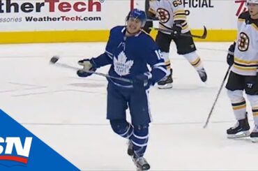 Mitch Marner Blocks Two Shots In Final Seconds To Ice Boston Bruins In Game 3
