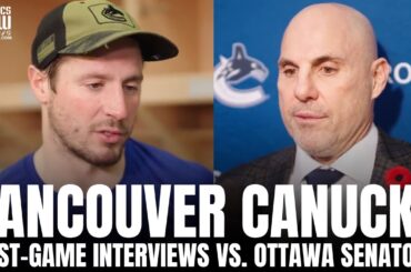 JT Miller & Rick Tocchet React to Grind Out Win vs. Ottawa, "Different Standard" for Canucks Hockey