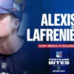 NYR vs MIN: Alexis Lafrenière Postgame Media Availability | November 9, 2023