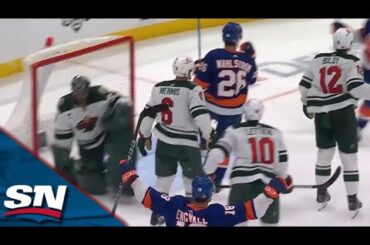 Islanders' Oliver Wahlstrom Gets Crafty With A Quick Change Of Direction And Snipe