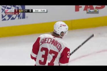 Evgeny Svechnikov's great shot goal vs Blackhawks (2021)