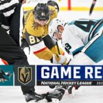 Sharks @ Golden Knights 11/10 | NHL Highlights 2023