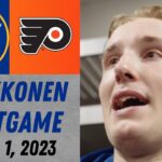 Ukko-Pekka Luukkonen Postgame Interview vs Philadelphia Flyers (11/1/2023)