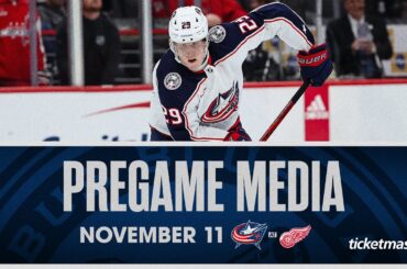 PATRIK LAINE IS BACK in the Blue Jackets lineup against Detroit‼️ 💥 | Pregame Media 1(11/11/23)