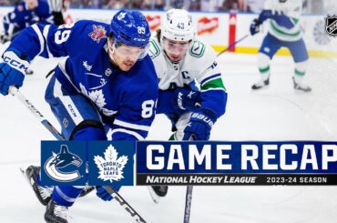 Canucks @ Maple Leafs 11/11 | NHL Highlights 2023
