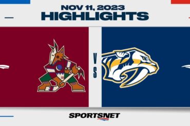 NHL Highlights | Coyotes vs. Predators - November 11, 2023