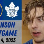 Ryan Johnson Postgame Interview vs Toronto Maple Leafs (11/4/2023)
