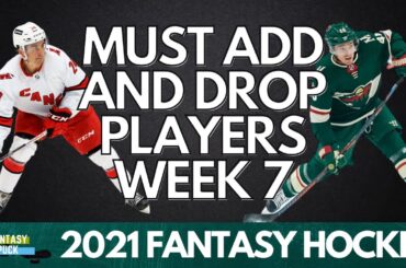 Must Add & Drop Players | Week 7 | Fantasy 2021